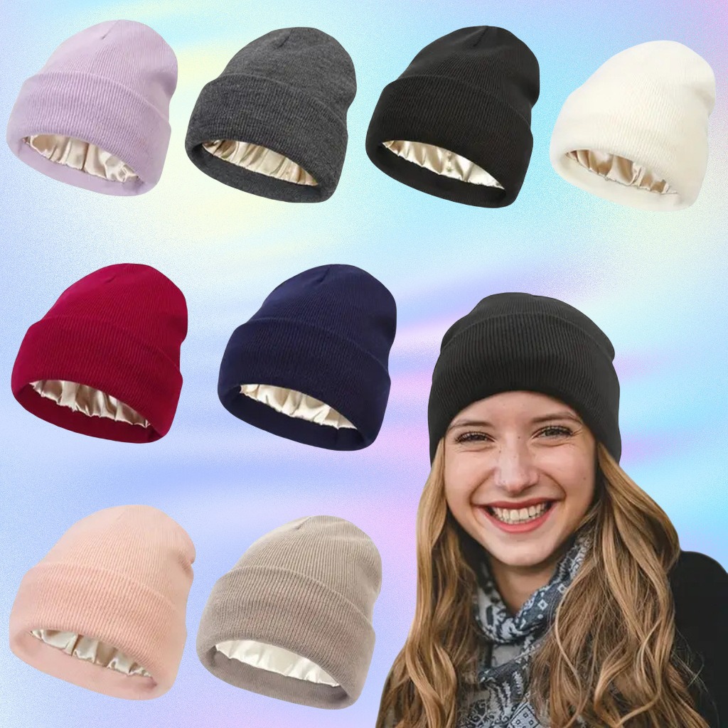 Unisex Saten Astarlı Anti-Stat - Beanie Cuffed Knit incelemesi ve fiyatı